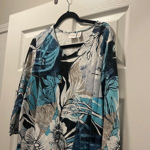 Weekends by Chico’s 3/4 Sleeve Top size 3 (xl)